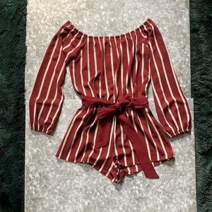 Forever 21 Bergundy Romper